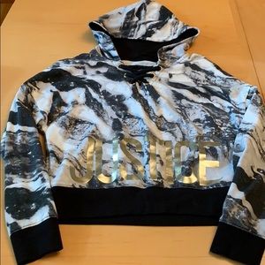 Justice Cropped Hoodie